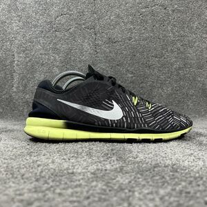 NIKE Free TR Fit 5.0 704695-017 Women's Sz 11 Black Metallic Volt Running Shoes
